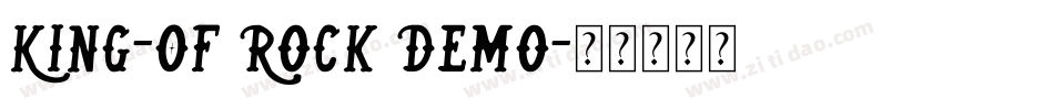King-Of Rock Demo字体转换